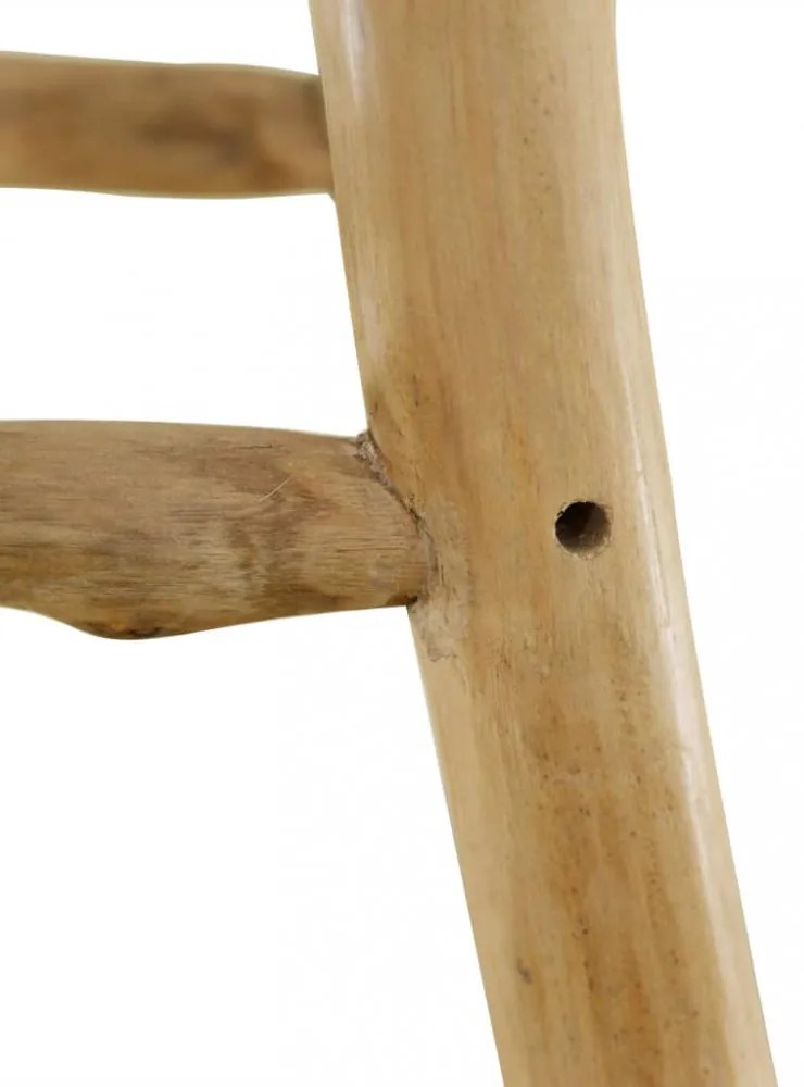 kecskebőr és tömör tíkfa bárszék