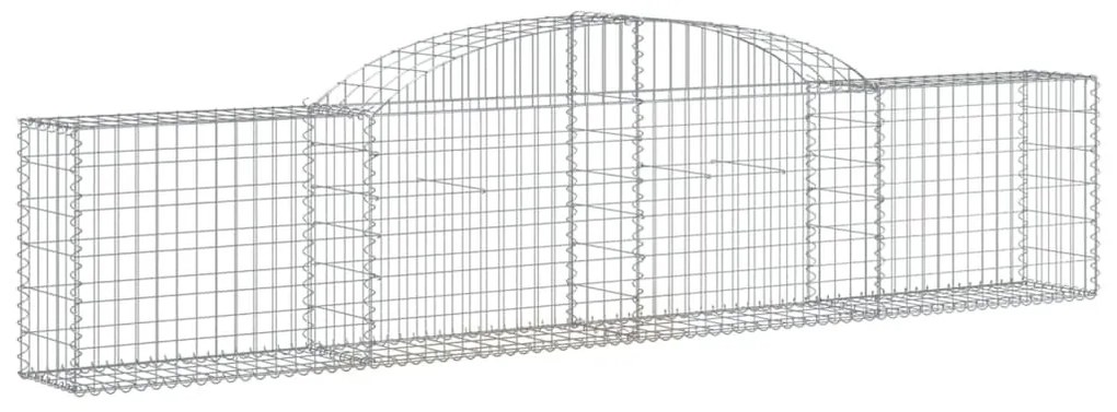 25 db íves horganyzott vas gabion kosár 300x30x60/80 cm
