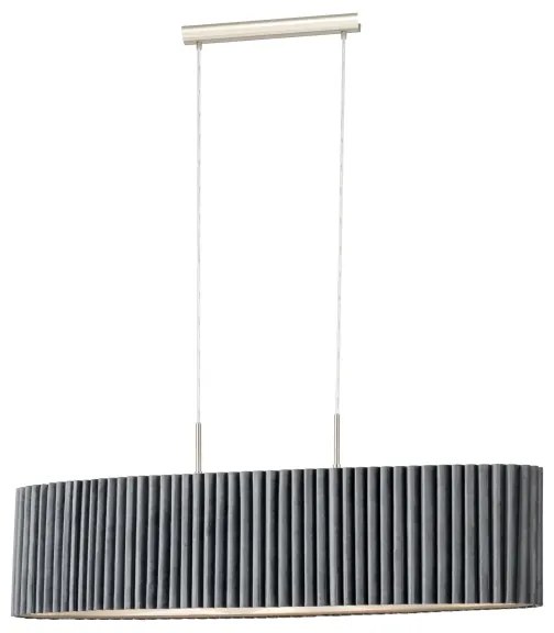 Eglo 39773 - Csillár zsinóron TAMARESCO 2xE27/40W/230V szürke