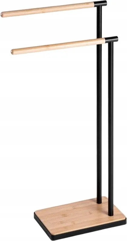 Fraz törölközőtartó állvány fekete 39x18x78 cm Homla