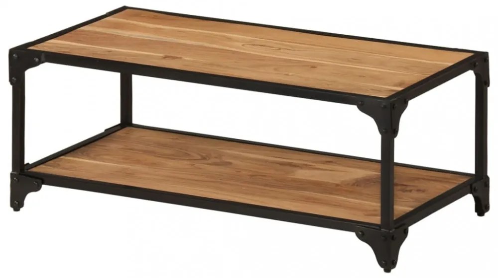 tömör akácfa dohányzóasztal 90 x 45 x 35 cm