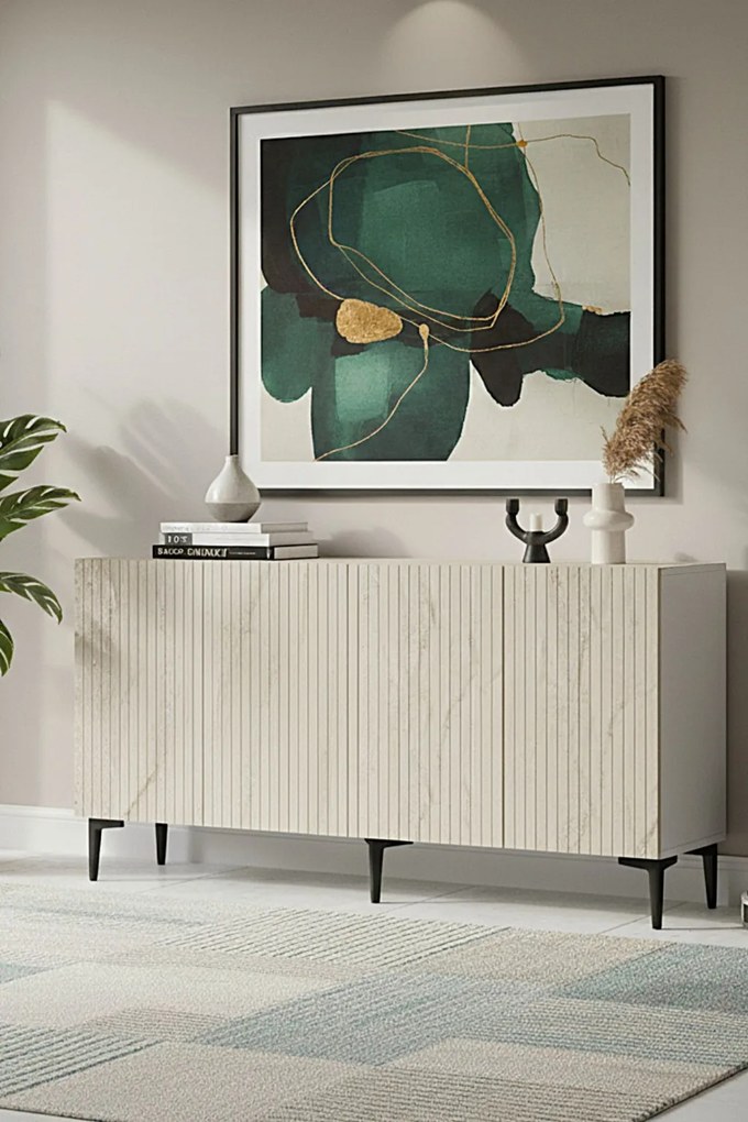 Zeynep 150 - White, Travertine