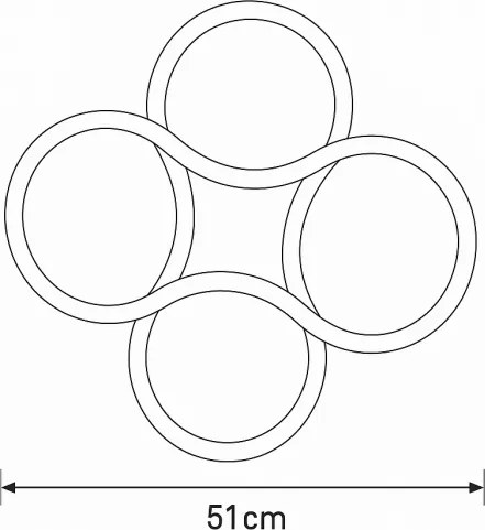 Brilagi - LED dimmelhető mennyezeti lámpa ORELLI LED/53W/230V 3000-6000K + távirányító