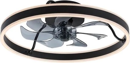 RÁBALUX 71337 FANFY Ventilátoros lámpa Fekete IP20