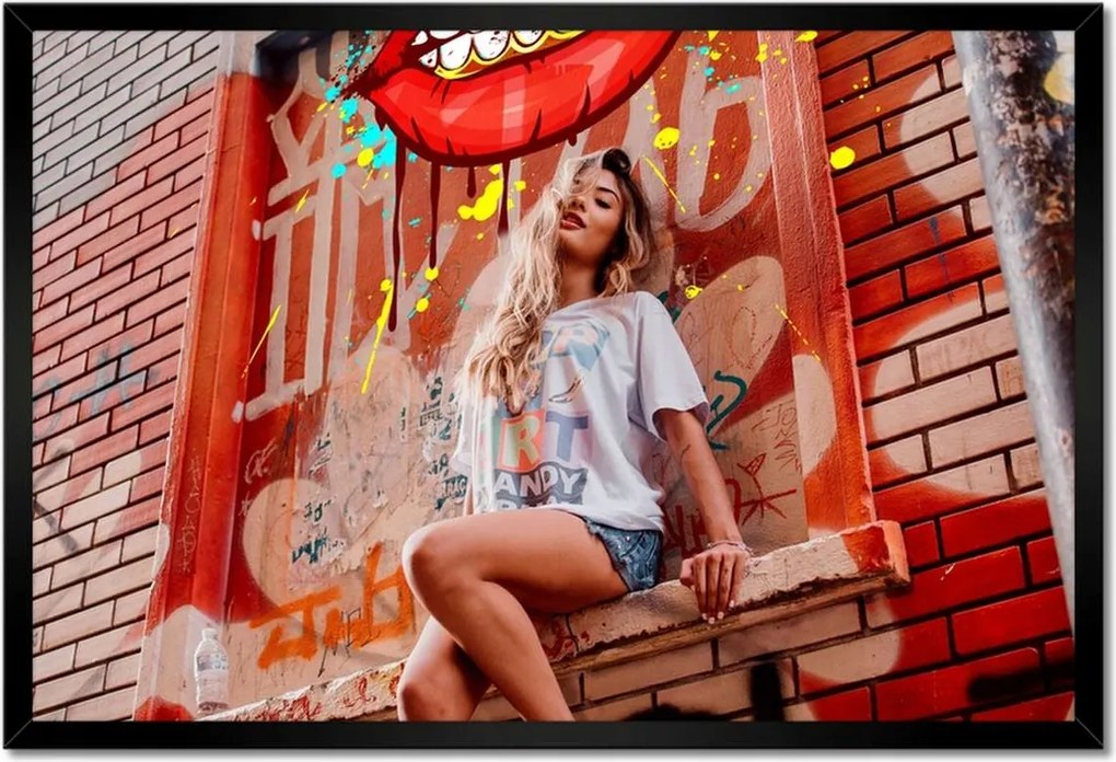 Poszterek keretben 60x40 Graffiti Utcaművészet