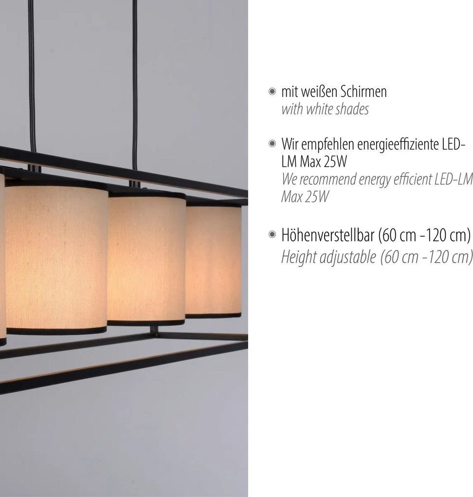 Paul Neuhaus modern függeszték raven bézs fekete pln15305-18