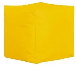 Babzsák zsámoly Cube S öko-bőr TiaHome - Szürke