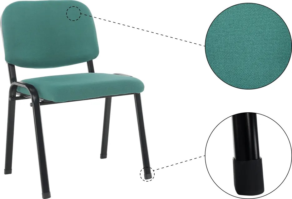 Irodai szék, zöld , ISO ECO