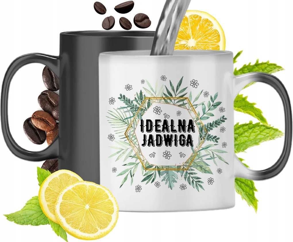 Mágikus Bögre Hedvignek Fekete Matt Nyomtatott Képpel 330ml