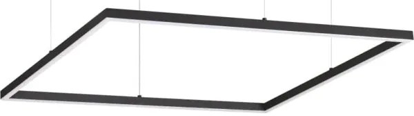 Ideal Lux - kábelre függesztett LED csillár ORACLE SLIM LED/44W/230V 3000K 70x70 cm fekete