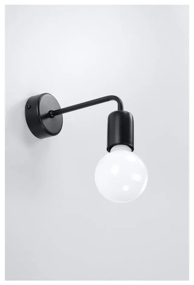 Donato fekete falilámpa - Sollux