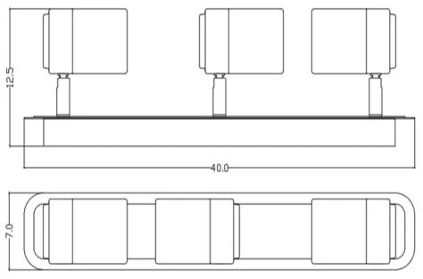 Lucide 26957/15/30 - LED Spotlámpa LENNERT 3xGU10/5W/230V fekete