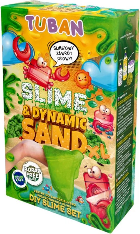 Tuban slime és kinetikus homok szett szett XL