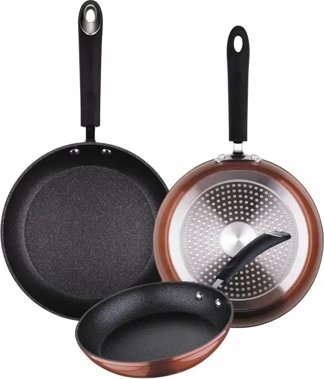 3 darabos alumínium serpenyő szett tapadásmentes bevonattal San Ignacio