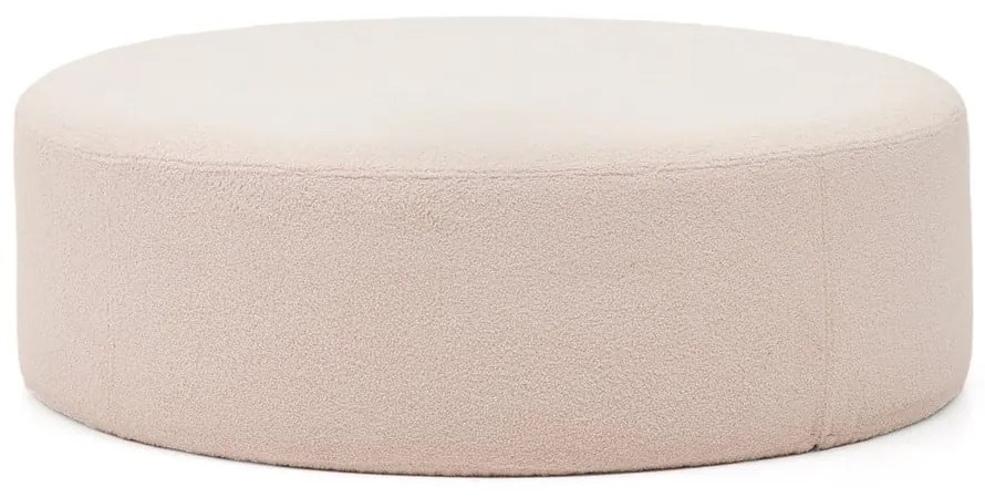 Világos rózsaszín buklé puff Kaeli – Kave Home