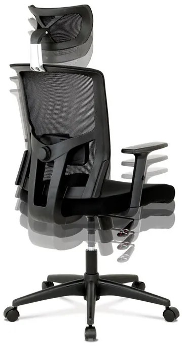 Fekete Hálós Irodai Szék, Hinta Mechanikával. KA-B1013 BK