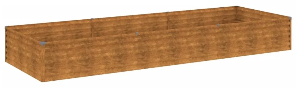 corten acél kerti magaságyás 291x100x36 cm