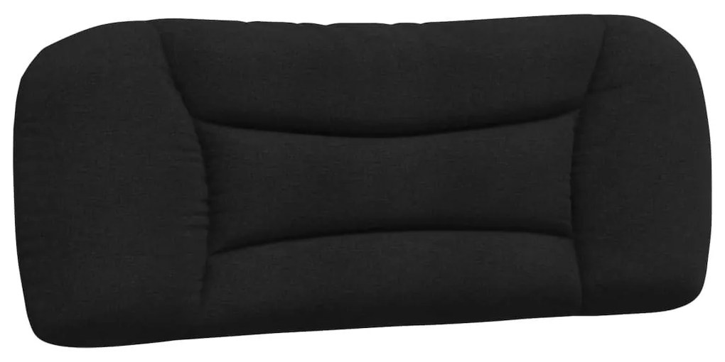 fekete szövet fejtámla párna 100 cm