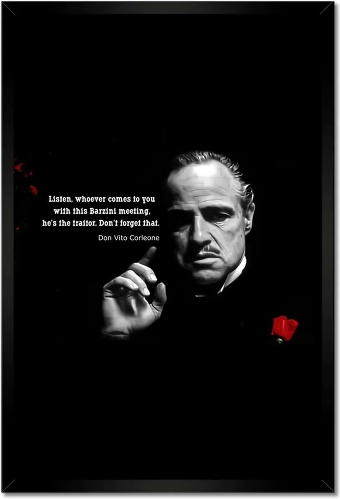 Poszterek keretben 40x60 Idézetek a Keresztapáról