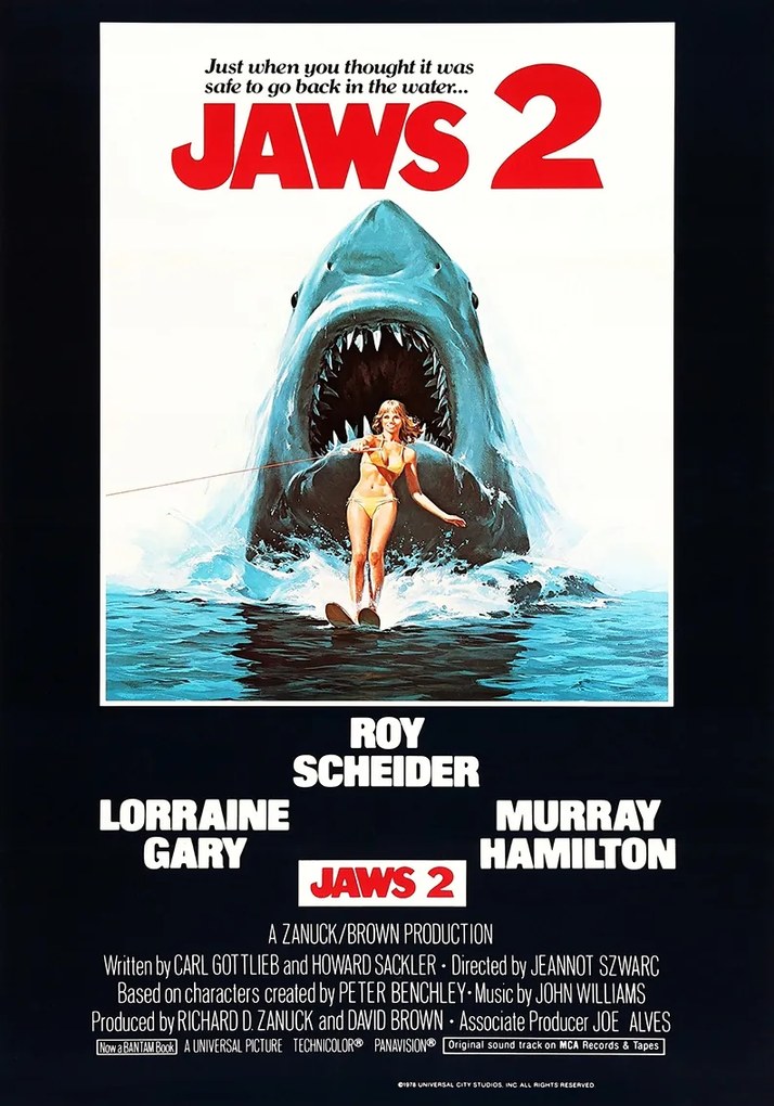 Filmposzter Jaws 2 (1978) Állkapcsok II 91,5x61cm #466