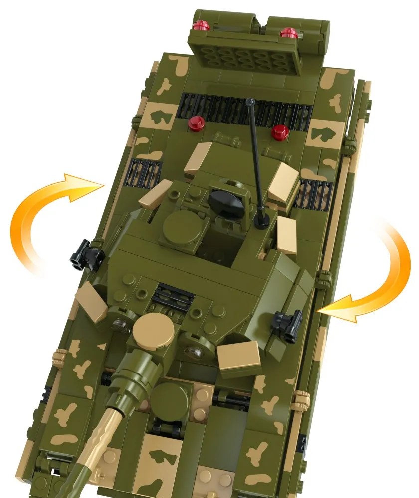 COGO® 3384 | lego-kompatibilis építőjáték | 780 db építőkocka | Nagy élethű tank