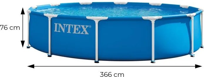 INTEX 28210ND – kör alakú vázas kerti medence 366 x 76 cm