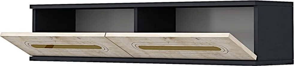 Rany komód, arany-antracit, 120 cm