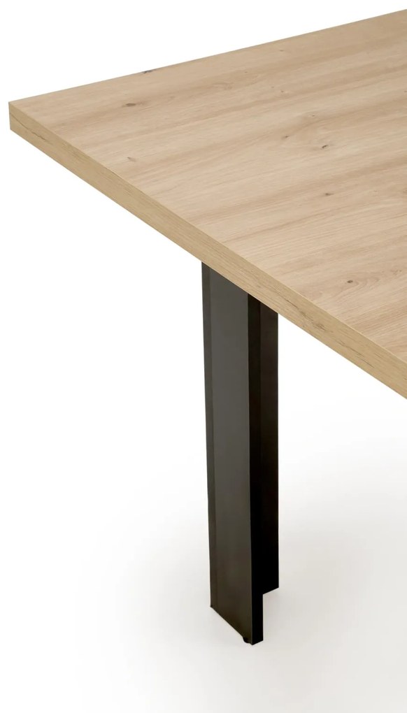 Bagio bővíthető étkezőasztal artisan tölgy-fekete 120-160cm
