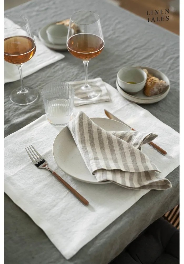 Len asztalterítő 140x300 cm Khaki – Linen Tales