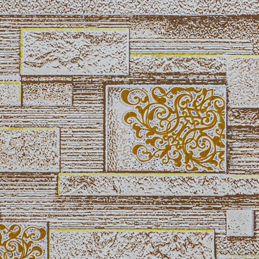 Barna palakő mintás tapéta (36267-1)