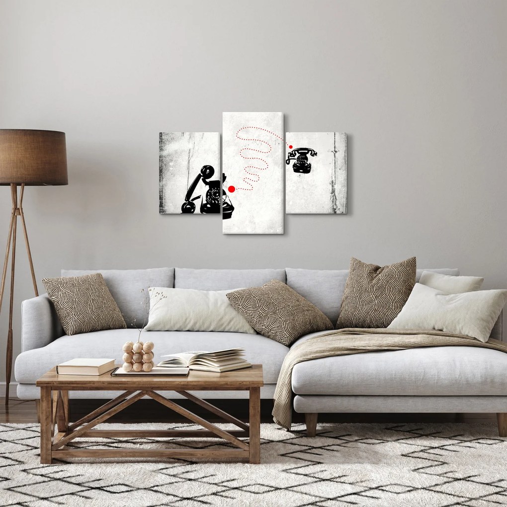 Kép - Telefon rajza Banksy stílusában (90x60 cm)