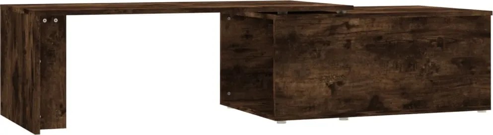 vidaXL füstös tölgy színű fatermék dohányzóasztal 150x50x35 cm