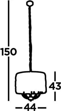 Függeszték Króm BIJOU SEARCHLIGHT 6585-5CC