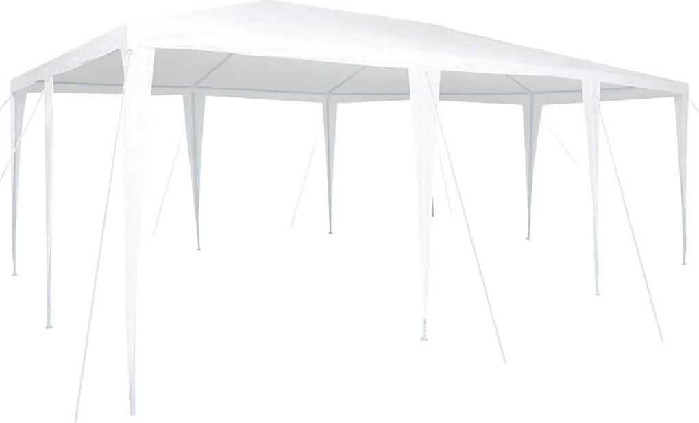 vidaXL Partysátor Fehér 600 x 400 x 266 cm Poliészter és Acél