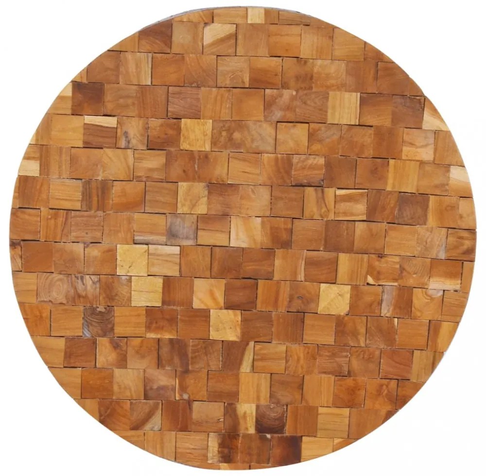 tömör tíkfa dohányzóasztal 60 x 60 x 35 cm