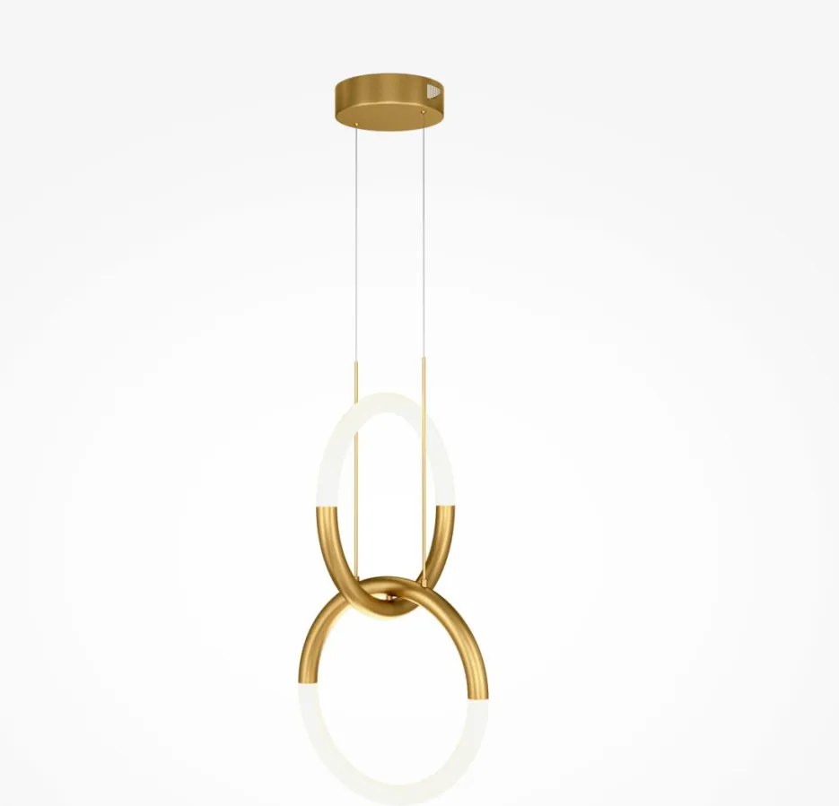 MAYTONI MOD165PL-L18G3K NODE Modern Led Függesztett Lámpa Fehér, Arany LED IP20