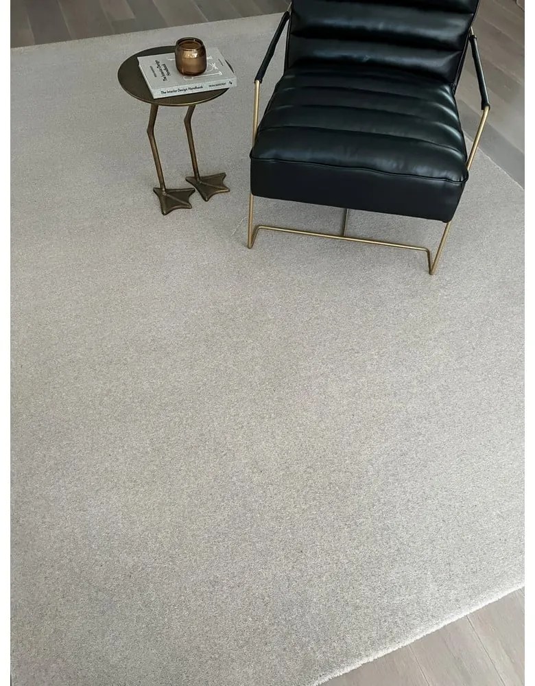 Krémszínű gyapjú szőnyeg 160x240 cm Calisia M Smooth – Agnella