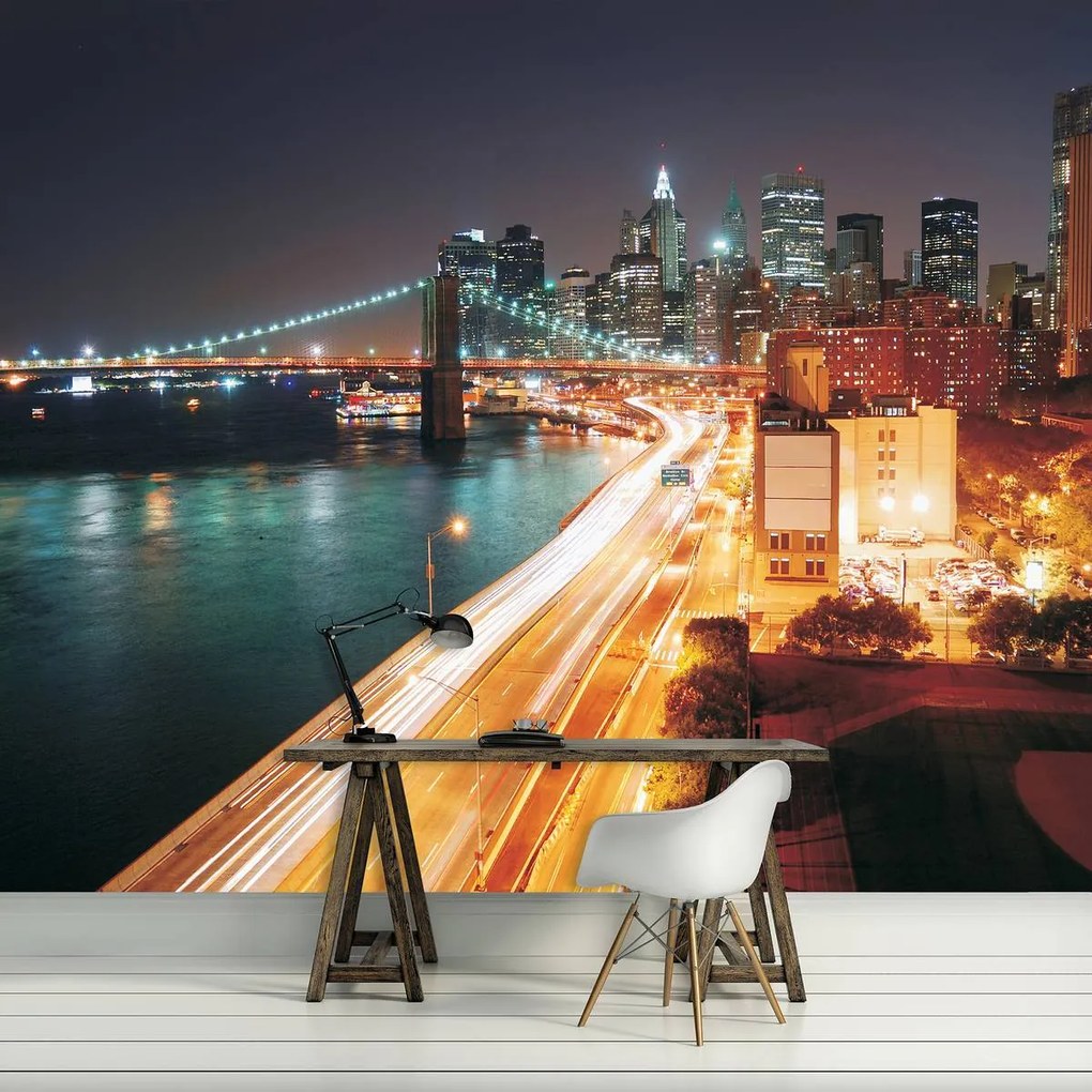 Fotótapéta - Brooklyn-híd New York-ban (152,5x104 cm)