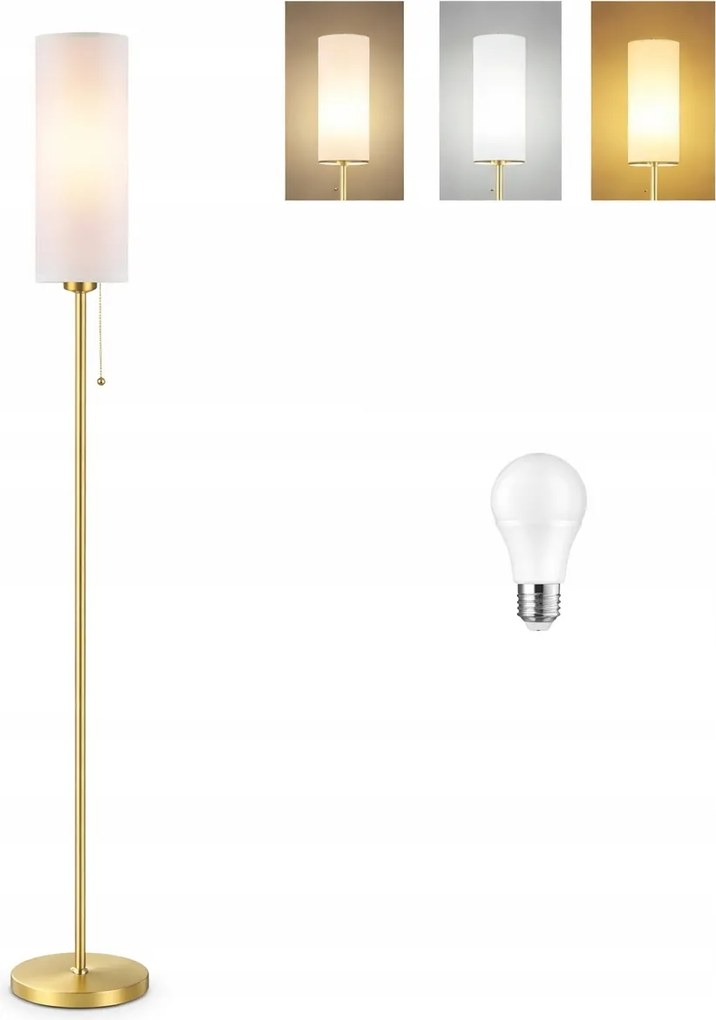 Arany Színű Állólámpa 3 Színhőmérséklettel És Távirányítóval