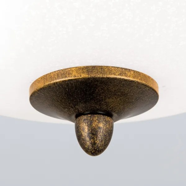 Orion DL 7-338/2 - Mennyezeti lámpa LUCA 2xE14/40W/230V átm. 40 cm bronz/patinás