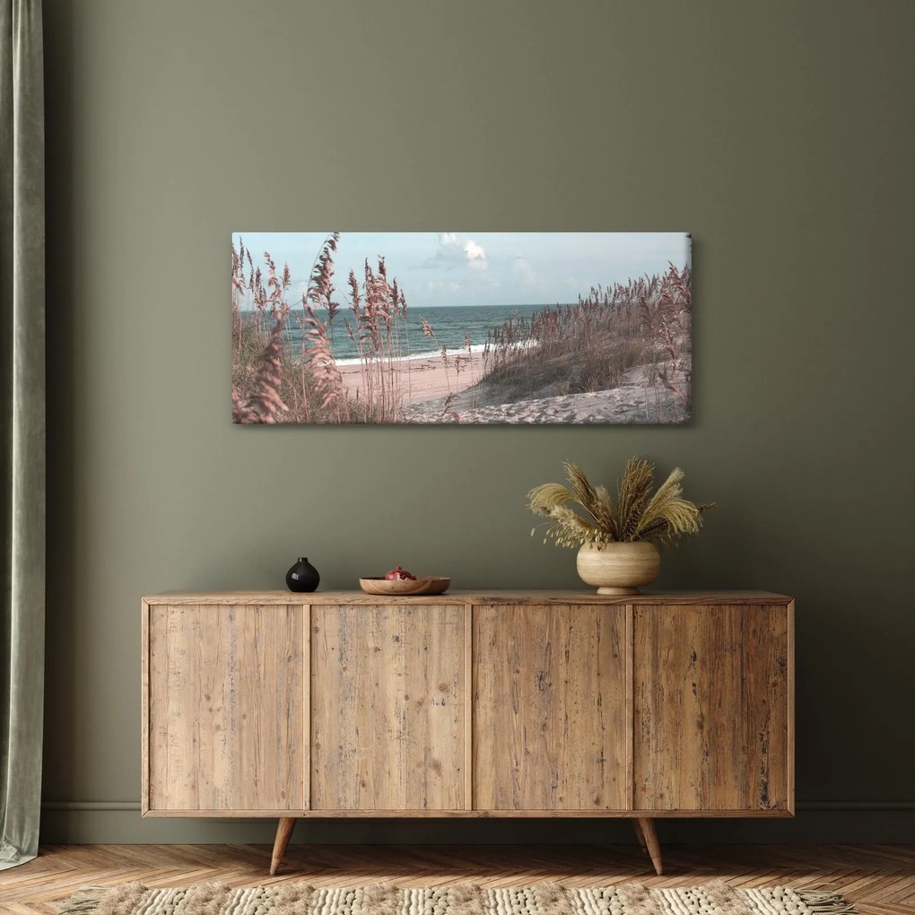 Kép - Rózsaszín strand (120x50 cm)