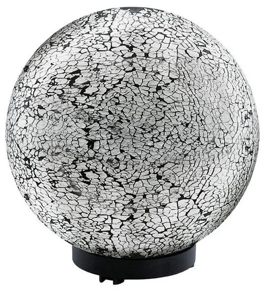 EGLO 91638 - Kültéri lámpa TERRALUNA 1 1xE27/18W fekete / fehér IP44