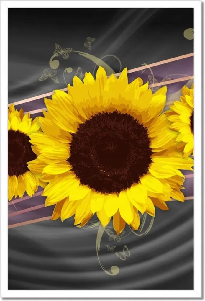 Poszterek keretben 40x60 Napraforgók