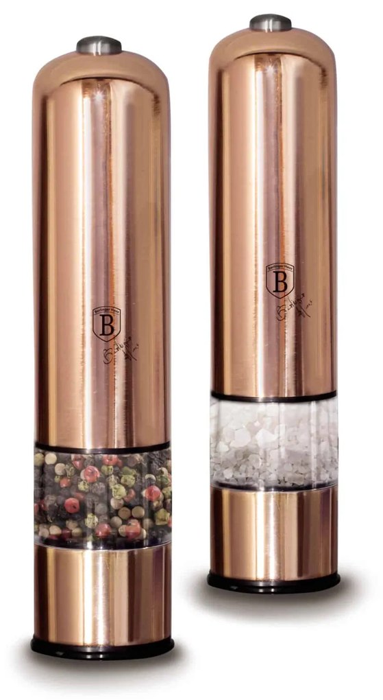 Berlinger Haus elektromos só- és borsörlő szett - 2 darabos rose gold