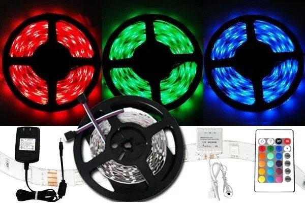 Színes LED szalag 5050 - 5 méter - szett