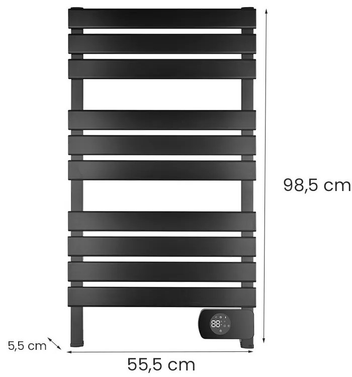 Elektromos törölközőszárító radiátor 450W