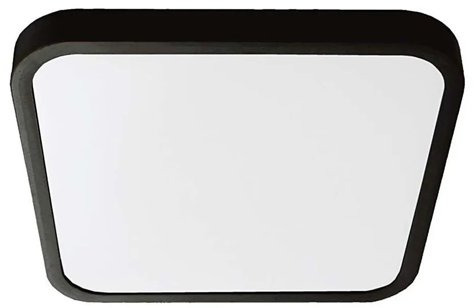 LED fürdőszobai mennyezeti lámpa LED/18W/230V IP44 6500K 25x25 cm fekete