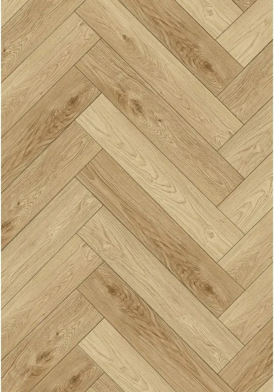 Mexen Anniston vinil panelek halszálka 570 x 95 mm LVT Dryback 2,5 mm, PVC alátét, 4 V-horony, Tölgy - F1471-0570-095-255-4V1-01