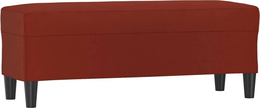 vidaXL bordó műbőr pad 100 x 35 x 41 cm