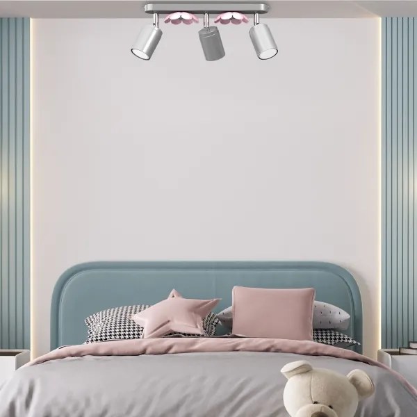 Spotlámpa FLOWER 3xGU10/8W/230V matt króm